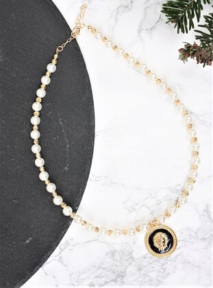 Gold - Black - Necklace - Lal Accessorise