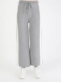 Gray - Knit Pants