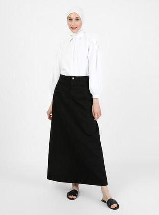 Black - Denim Skirt - Benin