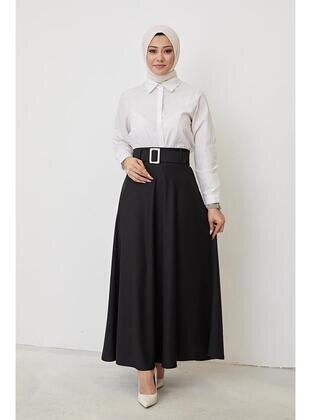 Black - Skirt - Moda Ebva
