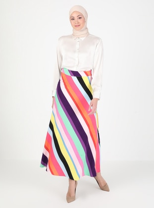 Patterned Skirt Multicolor