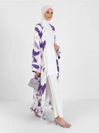 Lilac - - Multi - Unlined - Abaya