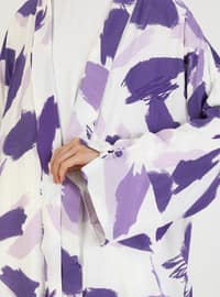 Lilac - - Multi - Unlined - Abaya
