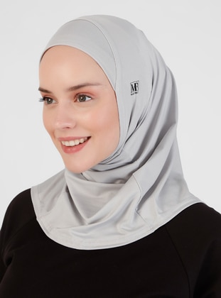 Hijab Sport Bone - Açık Gri - Mayo Bella