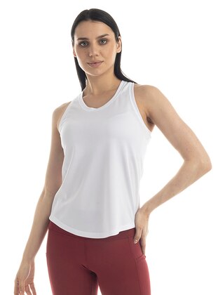 White - Activewear Tops - The Step Sports