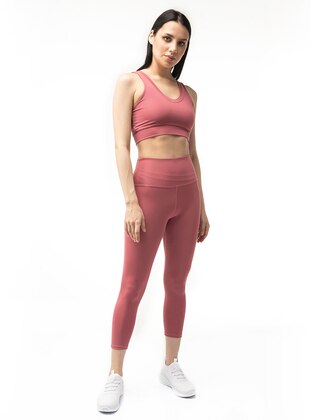 Dusty Rose - Gym Leggings - The Step Sports