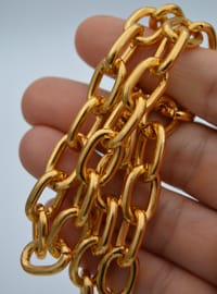 Collier Chaîne Épaisse Doré