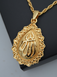 Collier Allah Doré