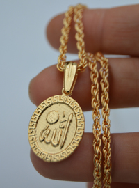 Collier Pendentif Allah Doré