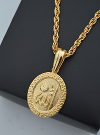 Collier Pendentif Allah Doré