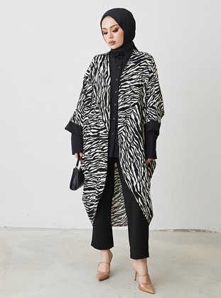 Unlined - Zebra -  - Kimono - MODAEFA