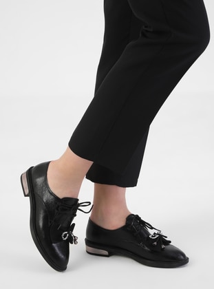 Casual - Black - Casual Shoes - Dilipapuç