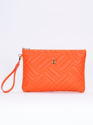 Orange - Satchel - Clutch - Clutch Bags / Handbags - Pierre Cardin Çanta
