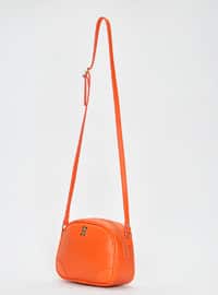 حقيبة بحمالة طويلة - برتقالي - حقائب كروس - Çanta