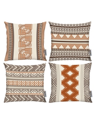 Brown - Cream - Cinnamon - Throw Pillow Covers - Ritmo Home