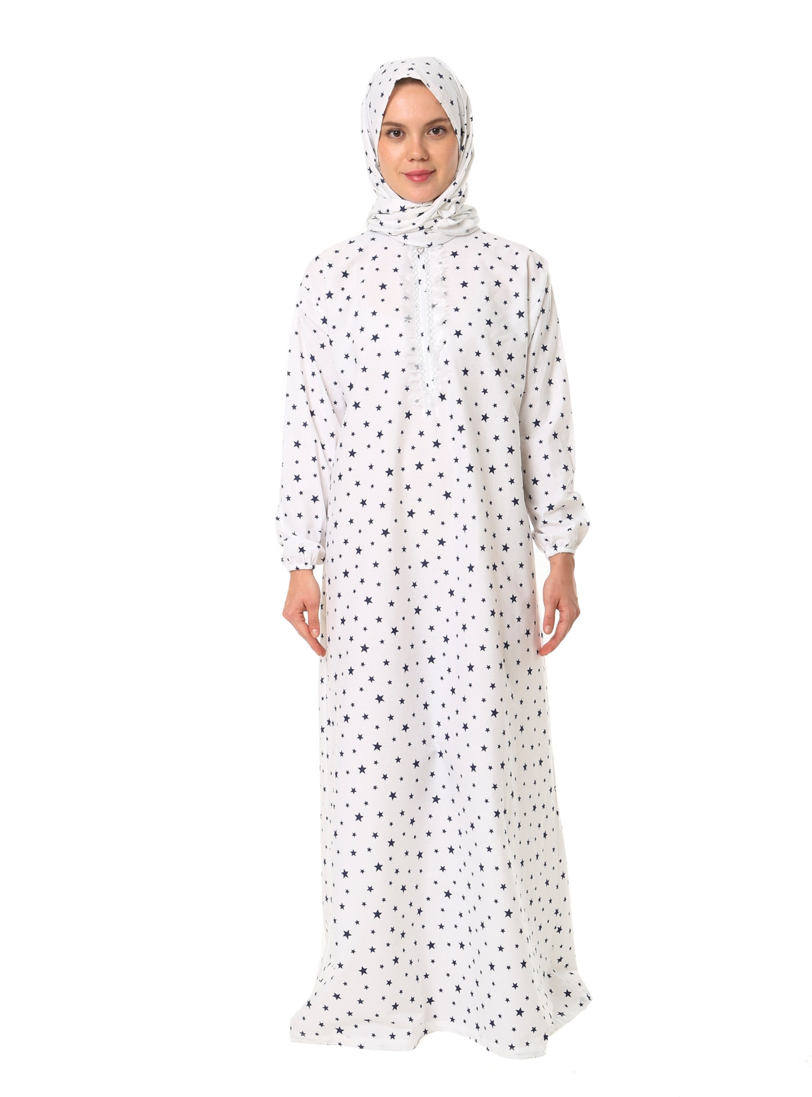 White - Multi - Unlined - Prayer Clothes