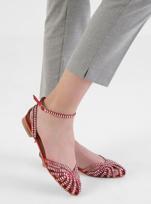 Red - Sandal - Sandal - Dilipapuç
