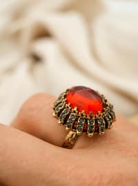 Authentic Cage Ring Red