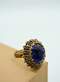 Authentic Cage Ring Blue