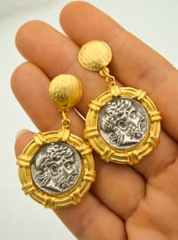 Vergoldete Ohrringe Gold