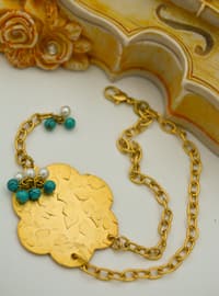 Gold - Turquoise - Bracelet