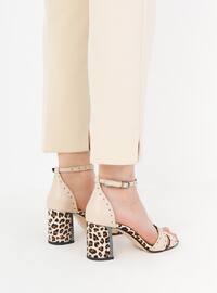 Beige - Leopard - High Heel - Heels