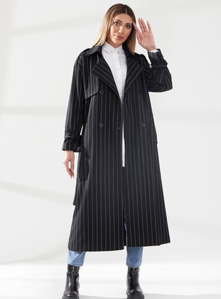  - Fully Lined - Cotton - Viscose - Trench Coat  - Sahra Afra