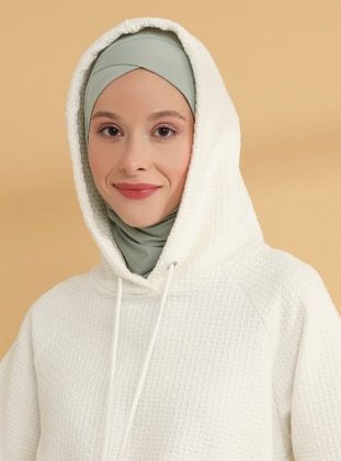 Cross Hijab Sports Undercap  Green