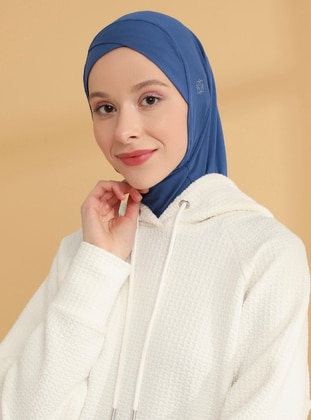 Cross Hijab Sports Undercap Indigo