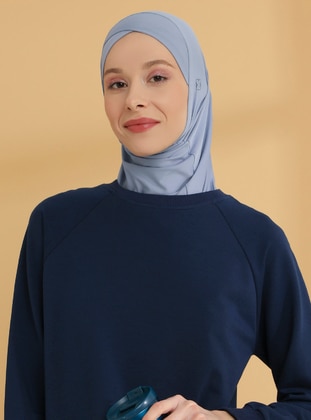Cross Hijab Sports Undercap Jeans Blue