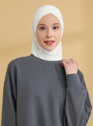 Cross Hijab Sports Undercap Cream-Beige
