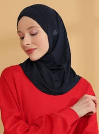 Cross Hijab Sports Undercap Navy Blue