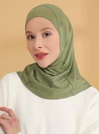 Plain Hijab Sports Undercap Henna Green