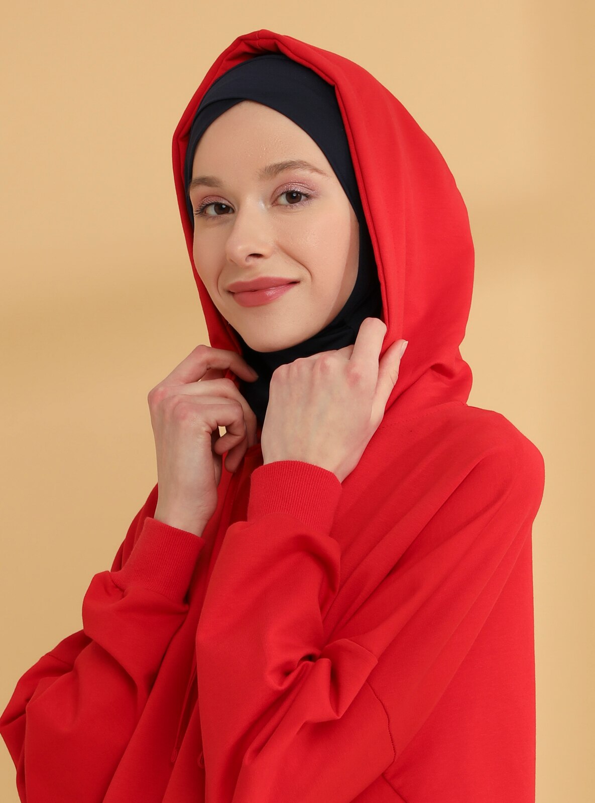 Cross Hijab Sports Undercap Navy Blue