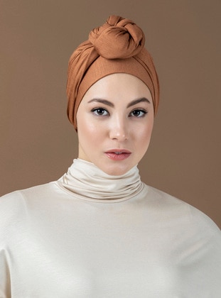 Wired Ready to Wear Turban - Natural Soil - Halima X Modanisa
