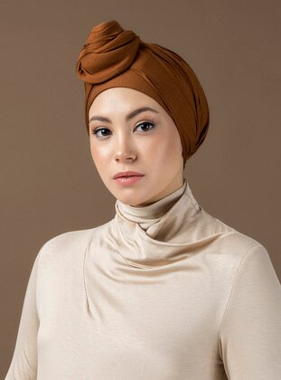 Wired Ready to Wear Turban - Delicate Copper - Halima X Modanisa