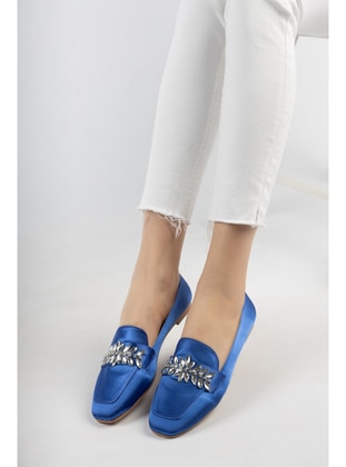 Blue - Flat Shoes - Moda Değirmeni