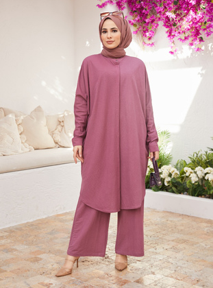Lilac - Unlined - Rayon - Suit - Neways
