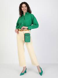Light Green - Satchel - Clutch - Clutch Bags / Handbags