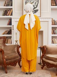 Mustard - Unlined - Rayon - Suit