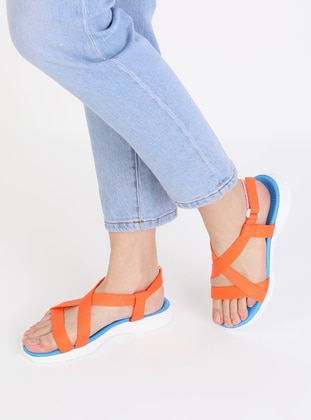Orange - Sandal - Sandal - Dilipapuç