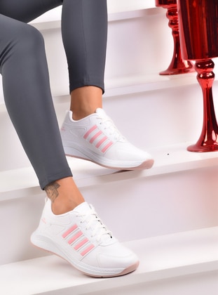 White - Pink - Sport - Sports Shoes - Odesa Ayakkabı