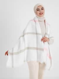 Pink - Multi - Unlined - Acrylic - Poncho