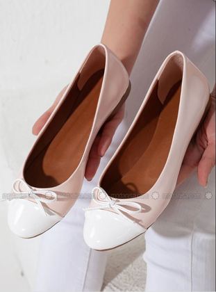 Powder Pink - White - Multi Color - Flat - Multi Color - Flat - Multi Color - Flat - Multi Color - Flat - Multi Color - Flat - Flat Shoes - Shoescloud