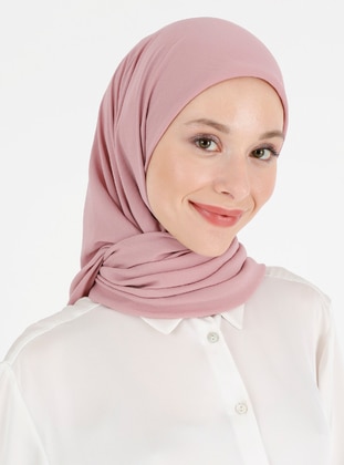 Pink - Plain - Scarf - ALİCEMOOD