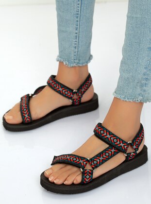 Multi Color - Flat Sandals - Sandal - Sandal - Shoescloud