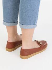 Tan - Flat - Casual - Flat Shoes