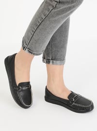 Black - Flat - Casual - Flat Shoes