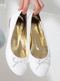 White - White - Flat - Flat Shoes