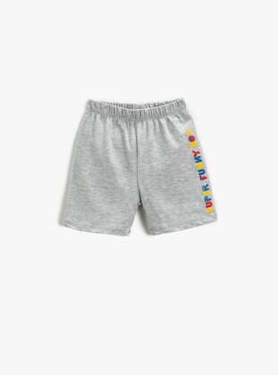 Pale Grey - Baby Shorts - Koton